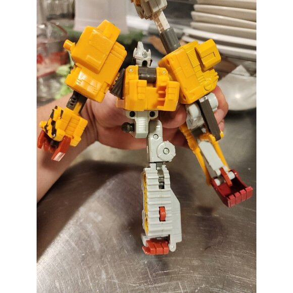 Transformers Cybertron 2005 Longrack Deluxe Class Figure Yellow Incomplete - Picture 4 of 16